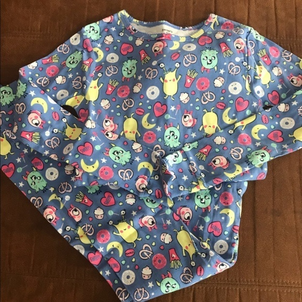 New Carter’s Girls Monster Pajamas Sizes 4T & 10